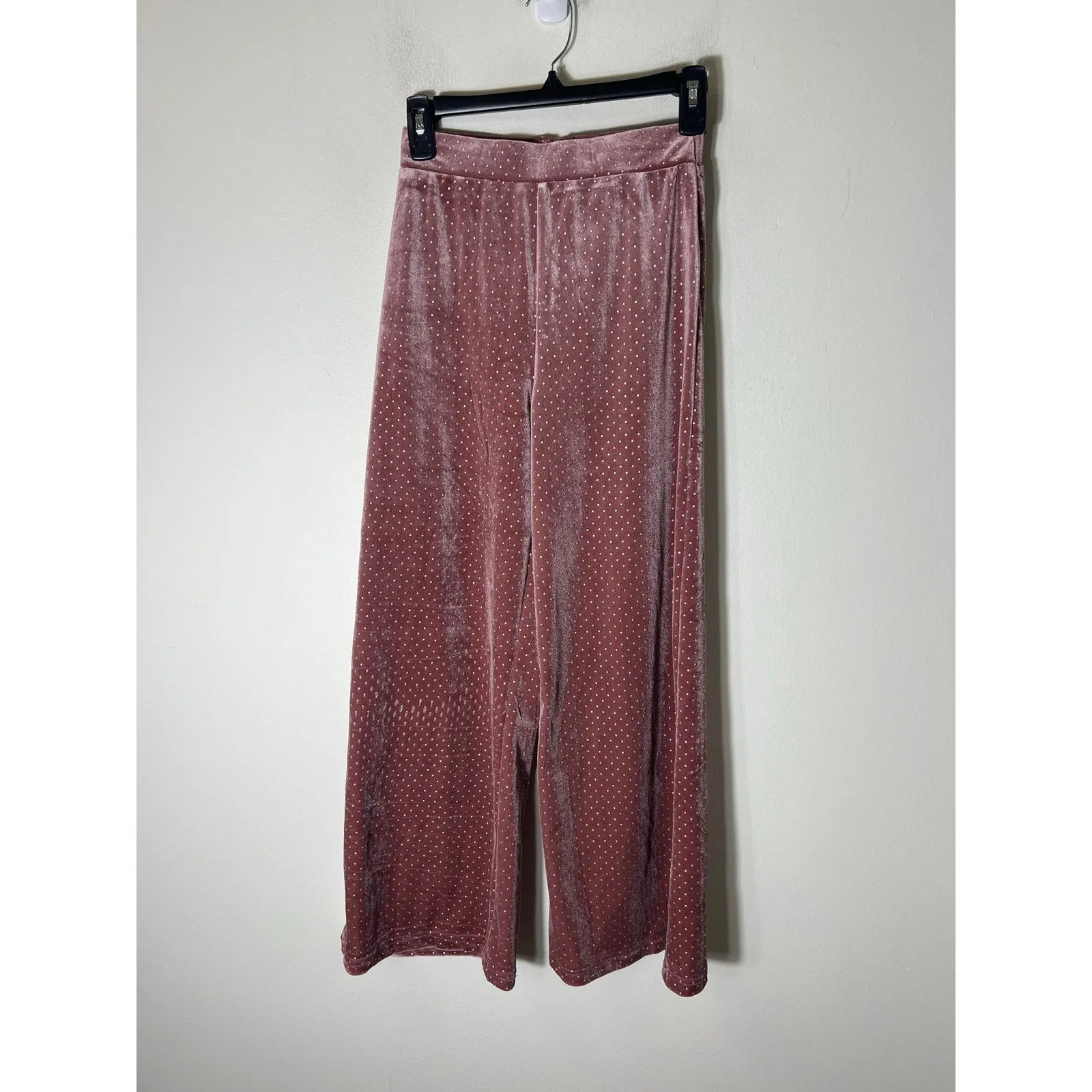 Kaylee Collection Mauve Cropped Top and Pants Set Sz S