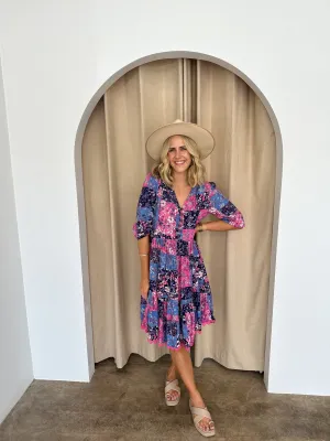 Keeley Dress -Purple/Pink