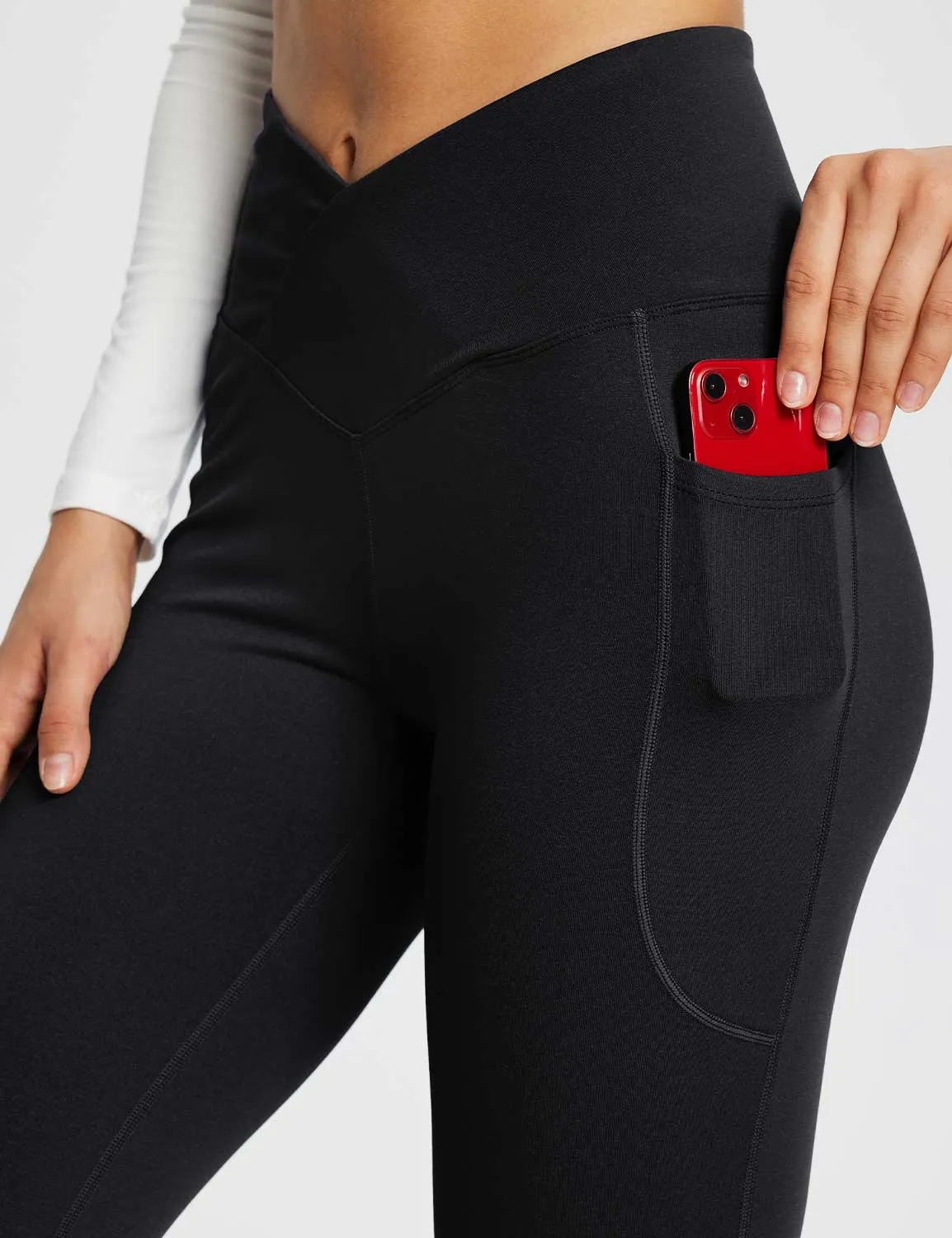 Laureate 32'' Crossover High-Rise Flared Pants