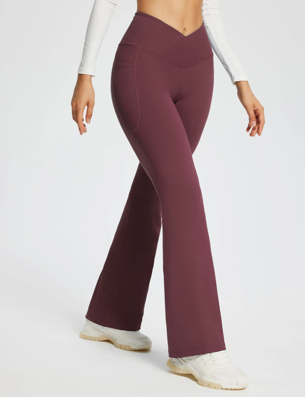 Laureate 32'' Crossover High-Rise Flared Pants