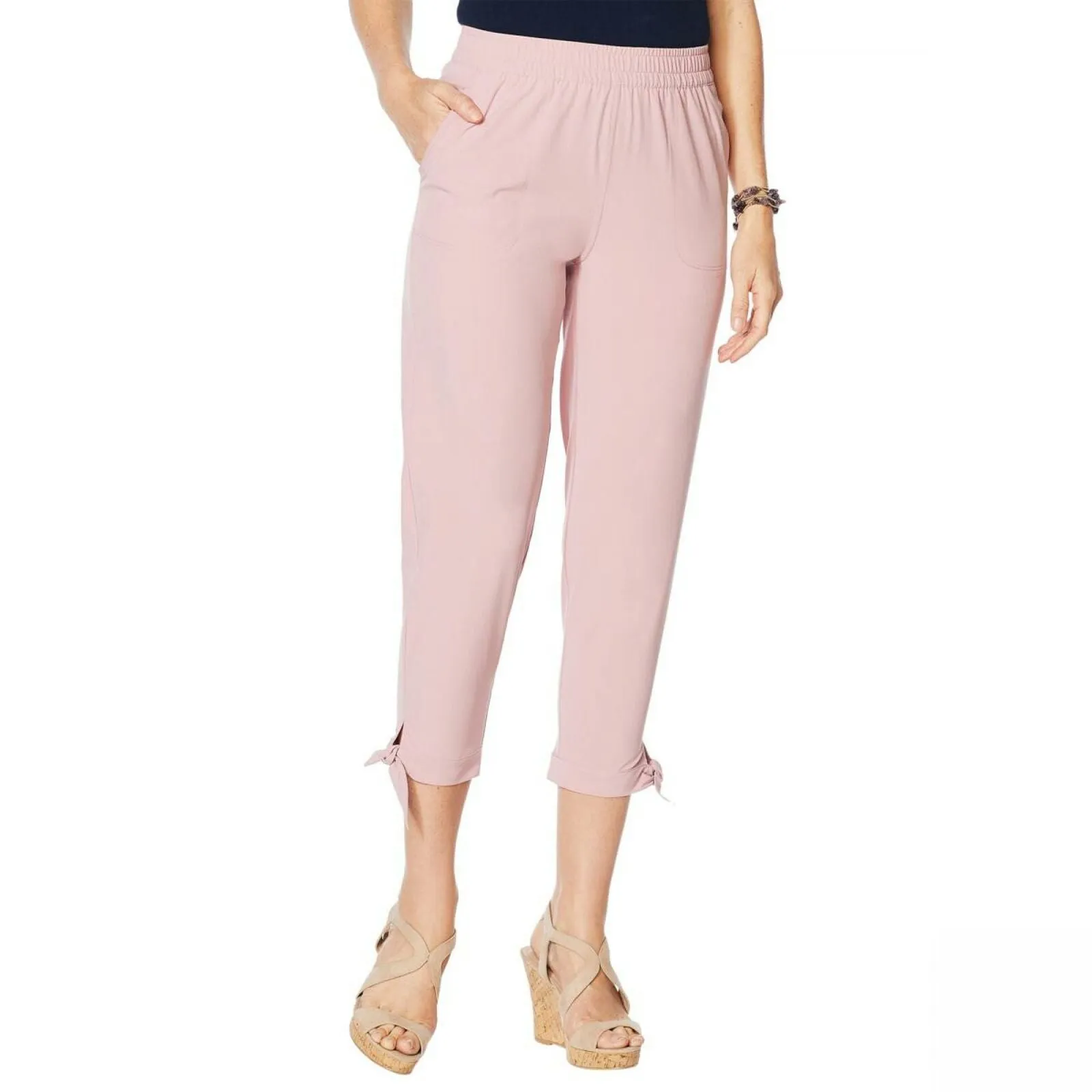 Lemon Way Women's On the Move Stretch Tech Crop Pants