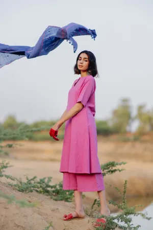 Lilac Kurta and Culottes Set