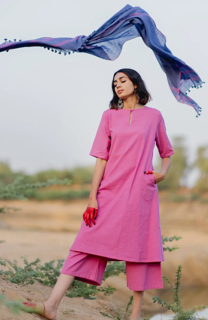 Lilac Kurta and Culottes Set