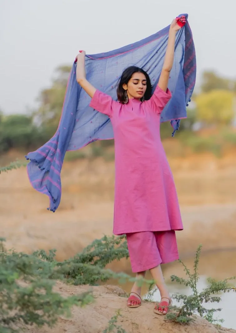 Lilac Kurta and Culottes Set