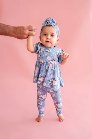 Lillian Floral Bamboo Peplum Top
