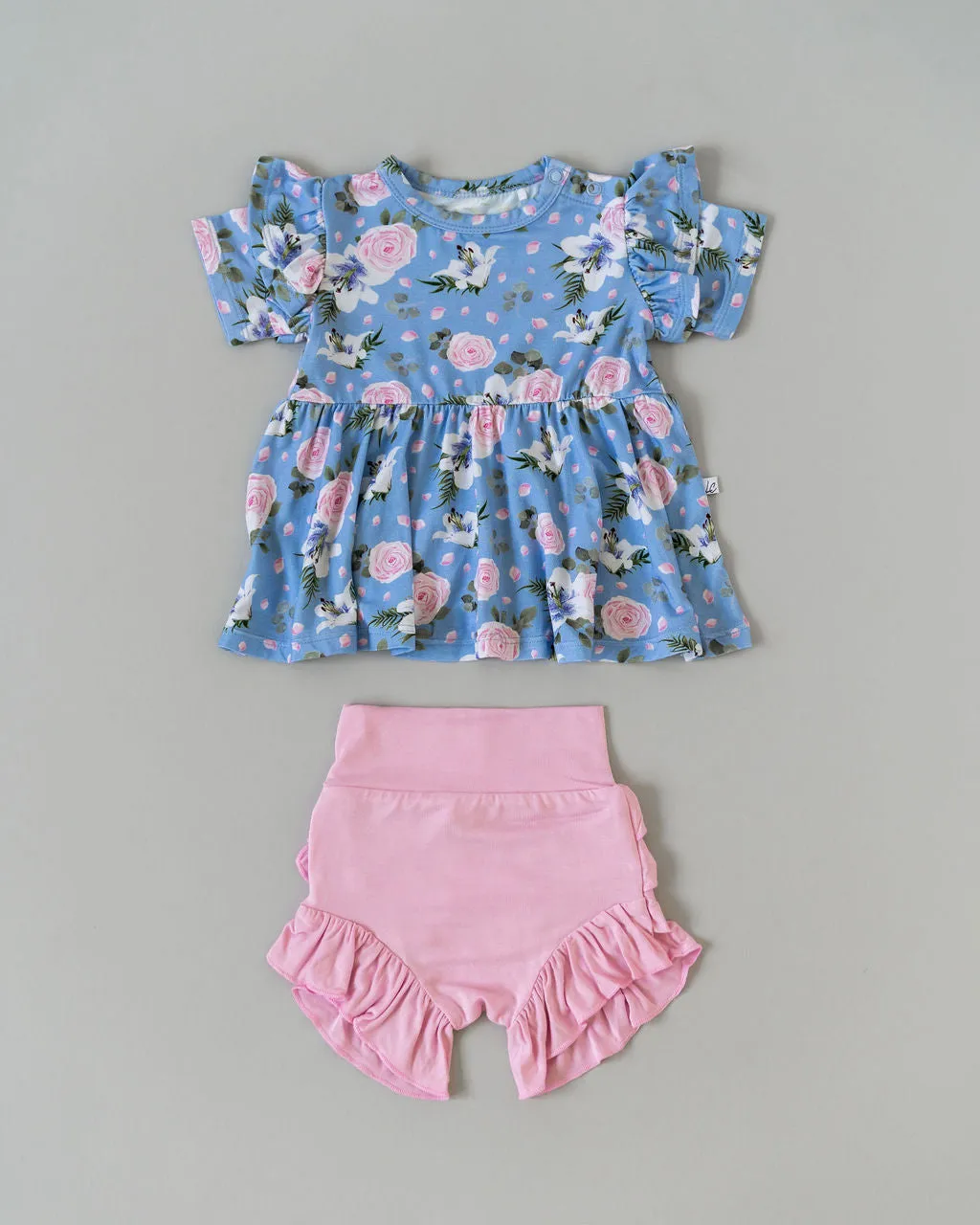 Lillian Floral Bamboo Peplum Top