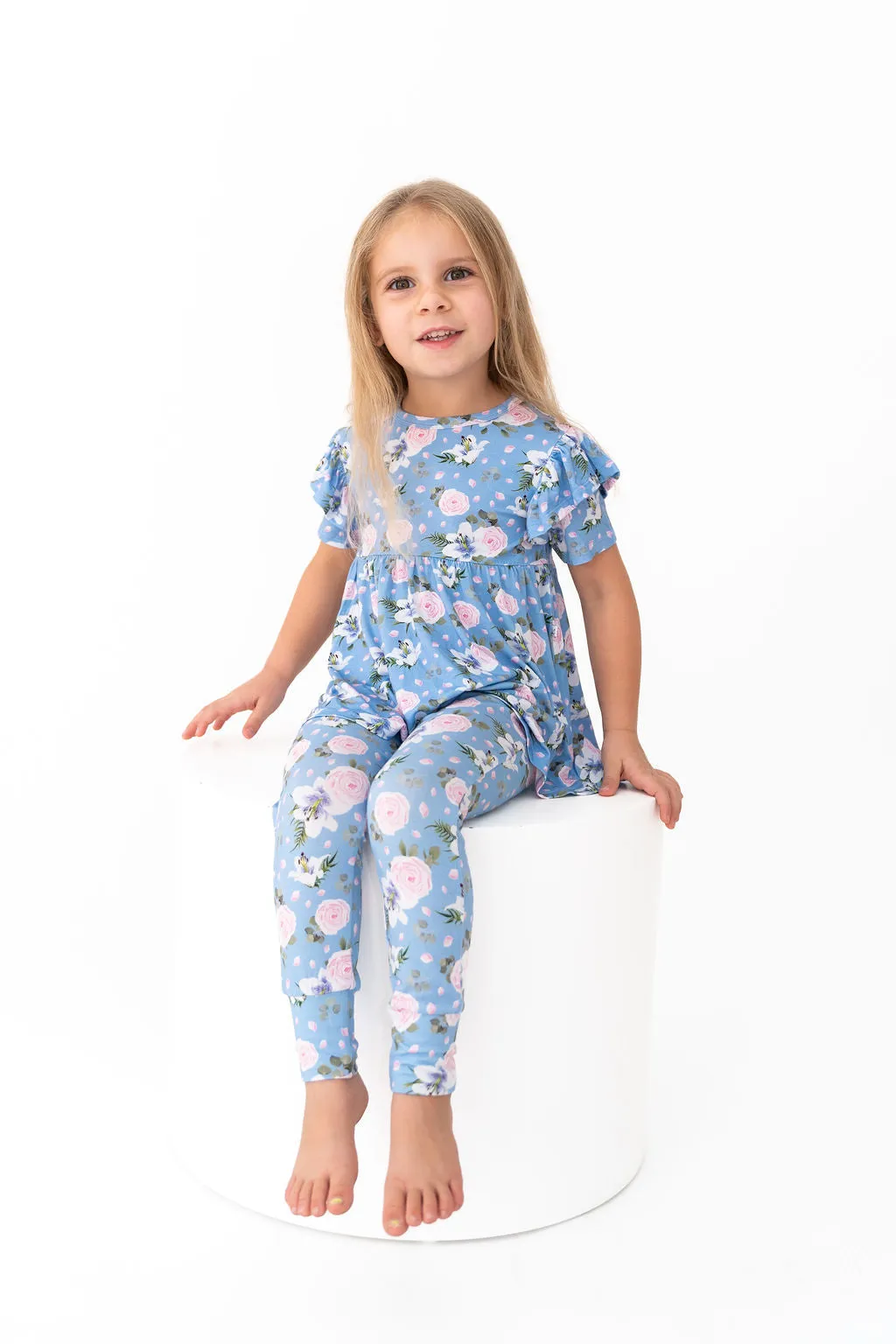Lillian Floral Bamboo Peplum Top