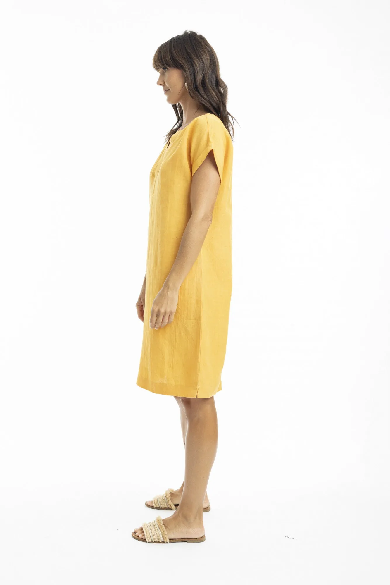 Linen Cap Slv Shift - Mango
