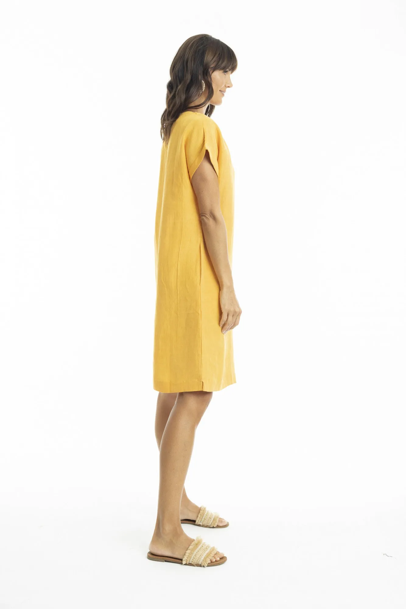 Linen Cap Slv Shift - Mango