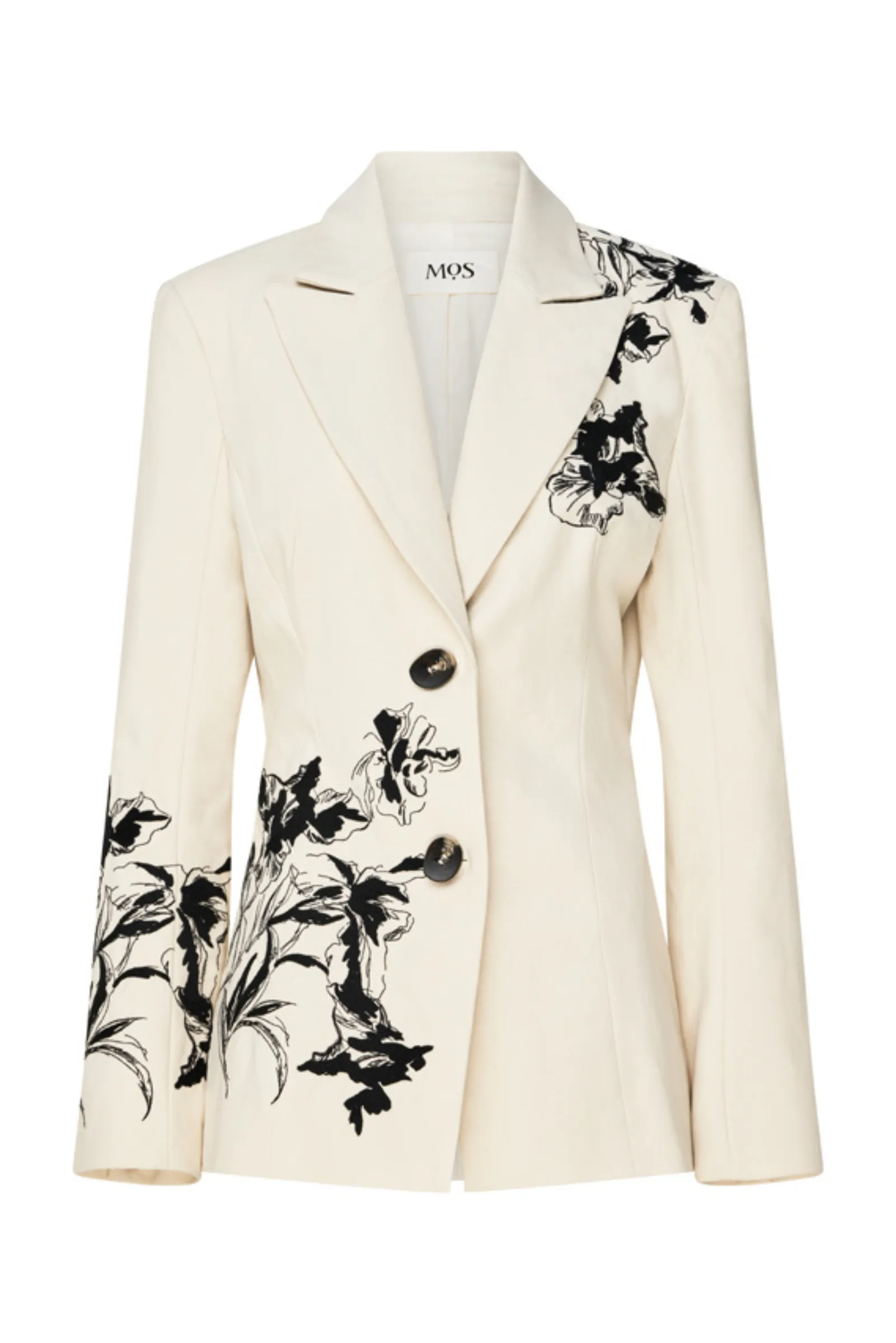 Lis Embroidery Blazer - Ivory