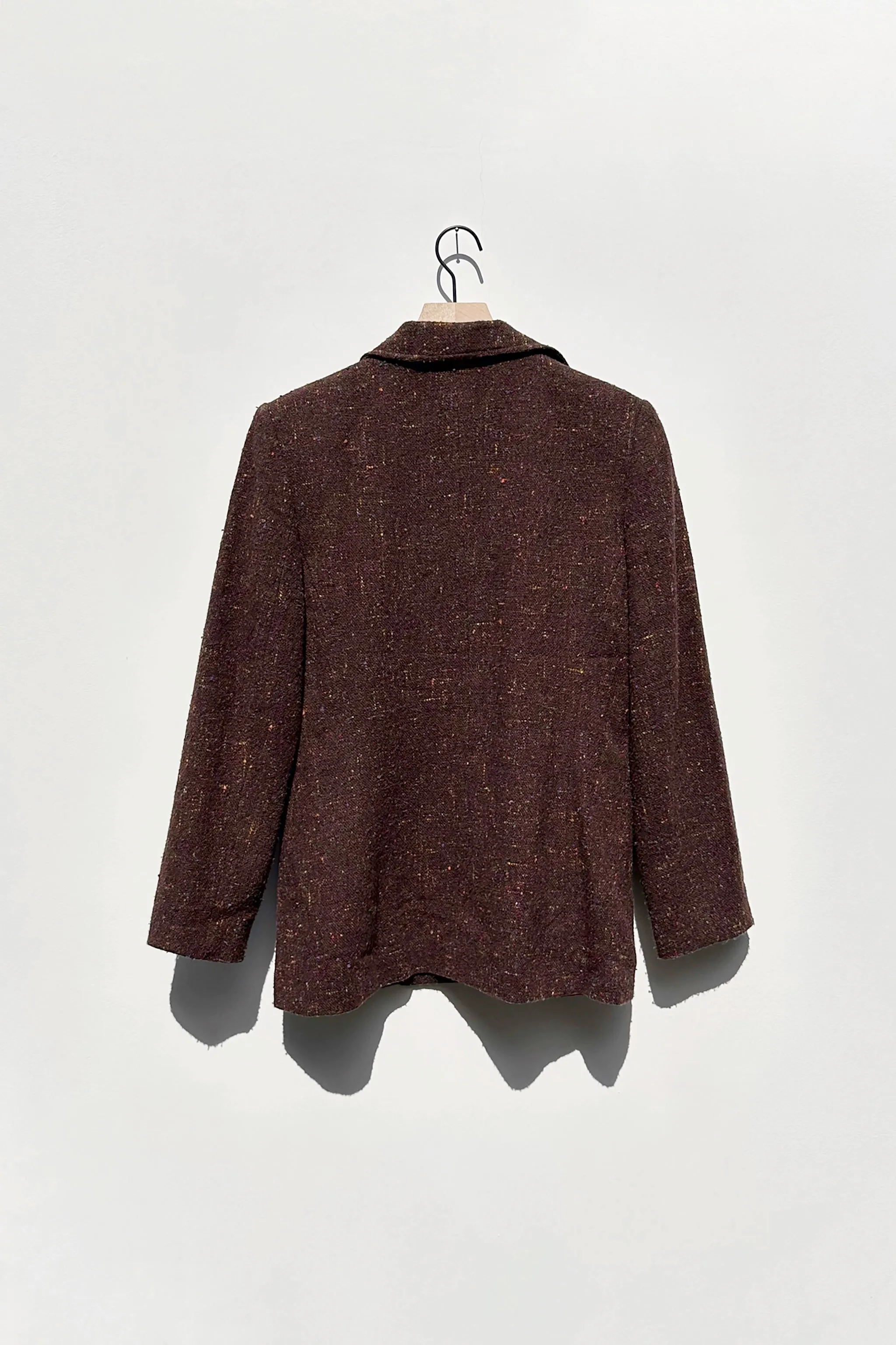 Liz Claiborne Brown Speckled Tweed Jacket US 6, 90's