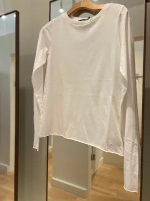 L/S Fitted Tee in Pearl