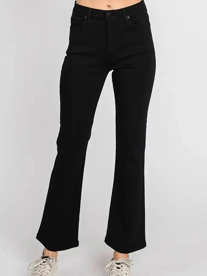 LTJ Bambino Cropped Baby Flare - Black