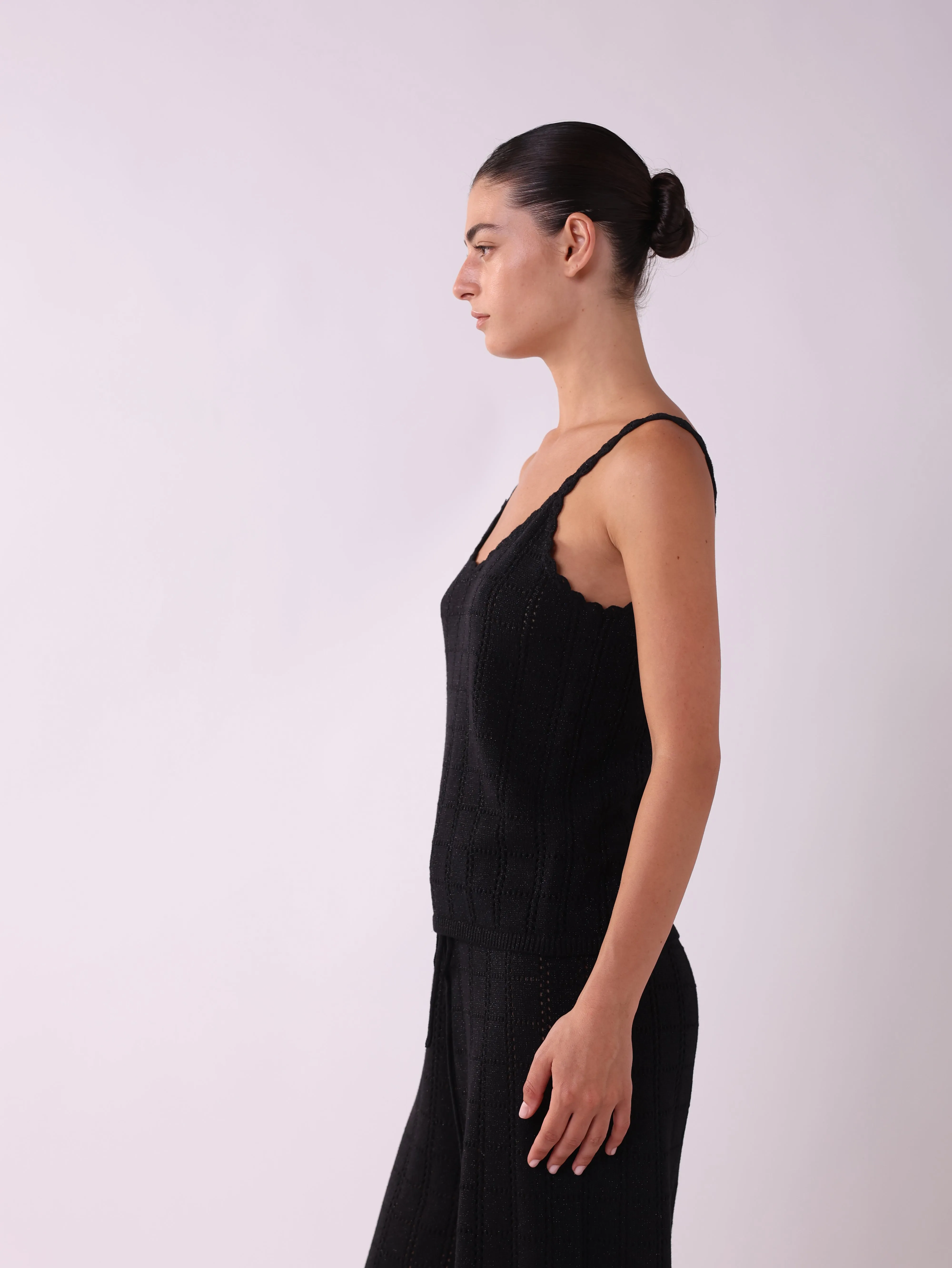 Lurex Knit Tank Top