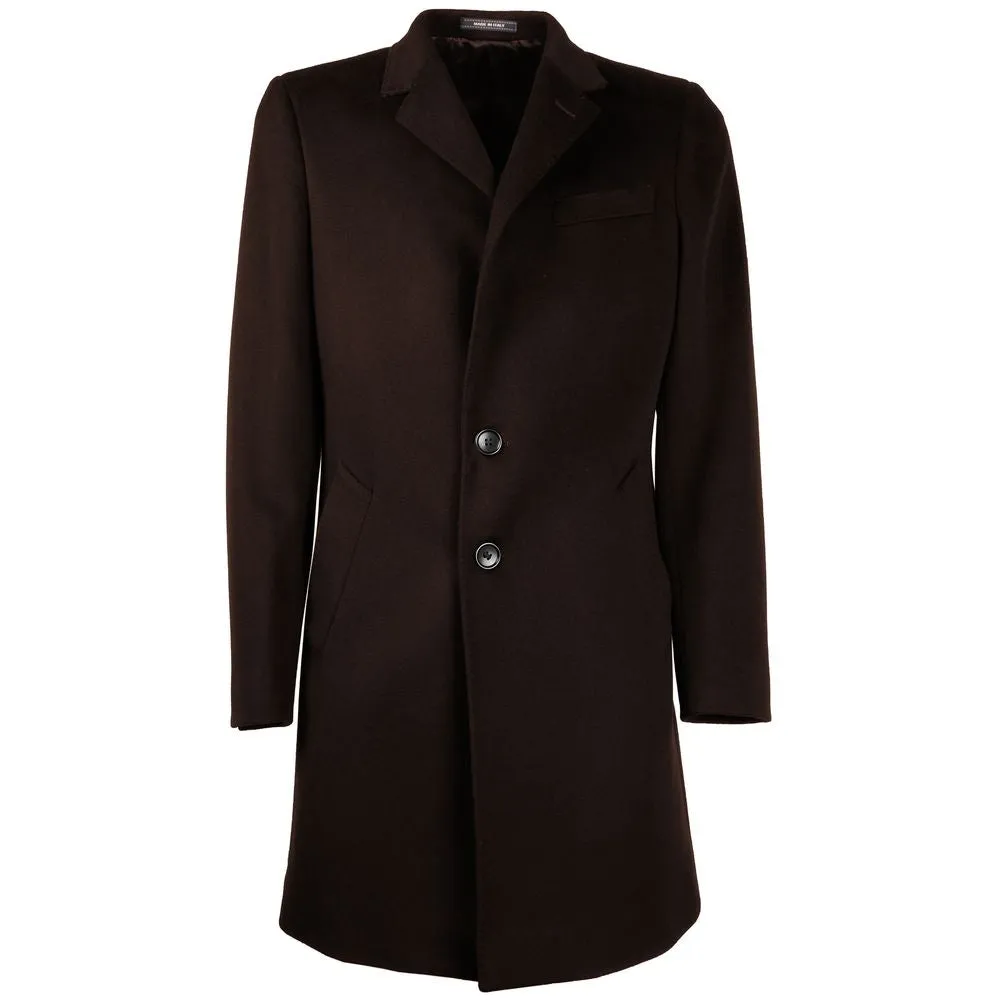 Made in Italy Brown Wool Men's Jacket