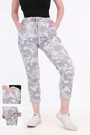 Made in Italy Magic Pants- Dark grey marble