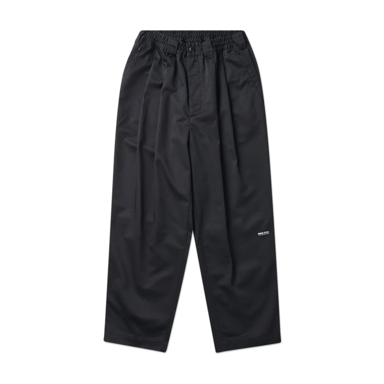 magic stick x dickies 90s style wide tapered chino (triple black)