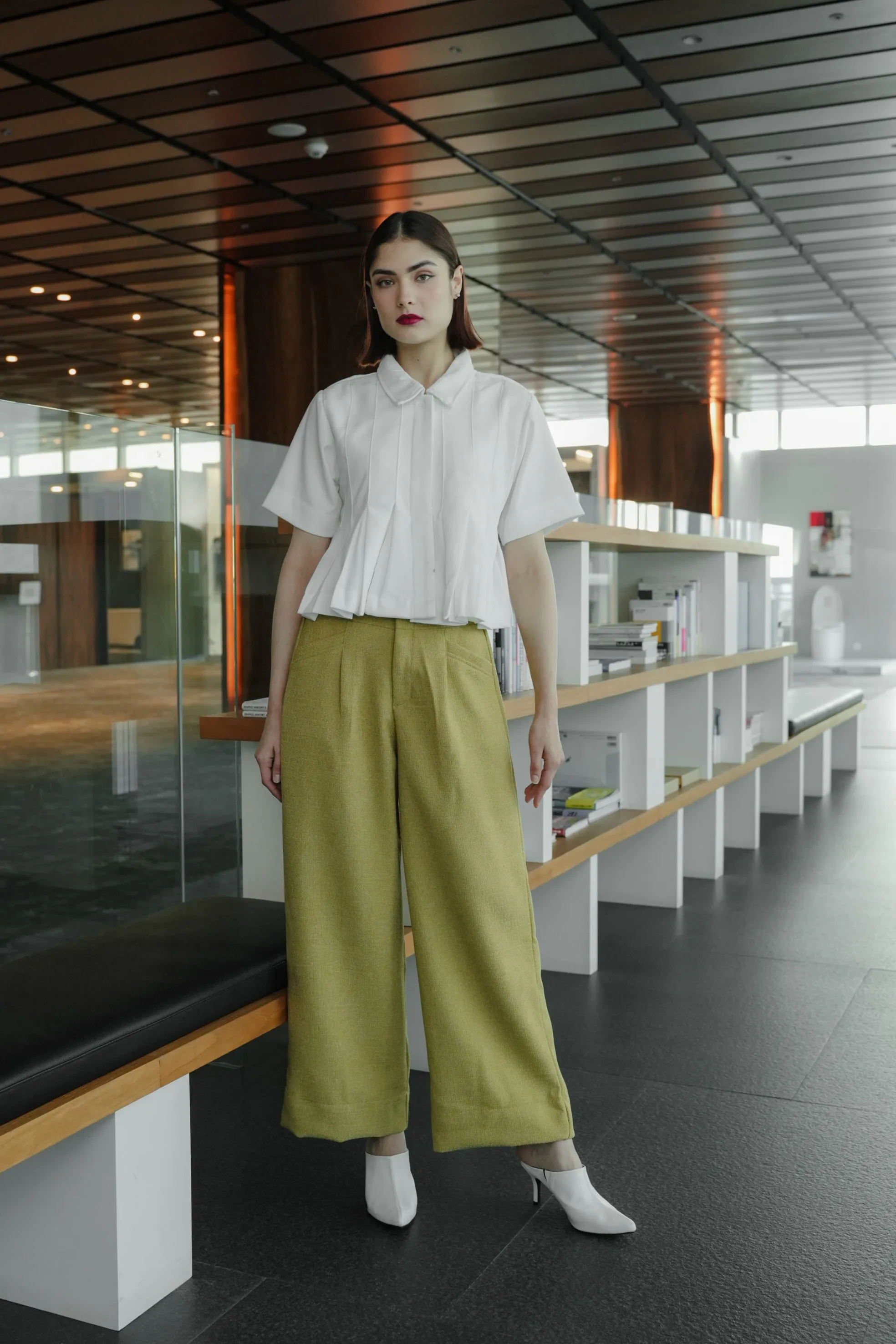 MAMEYA TOP IN FLAT WHITE