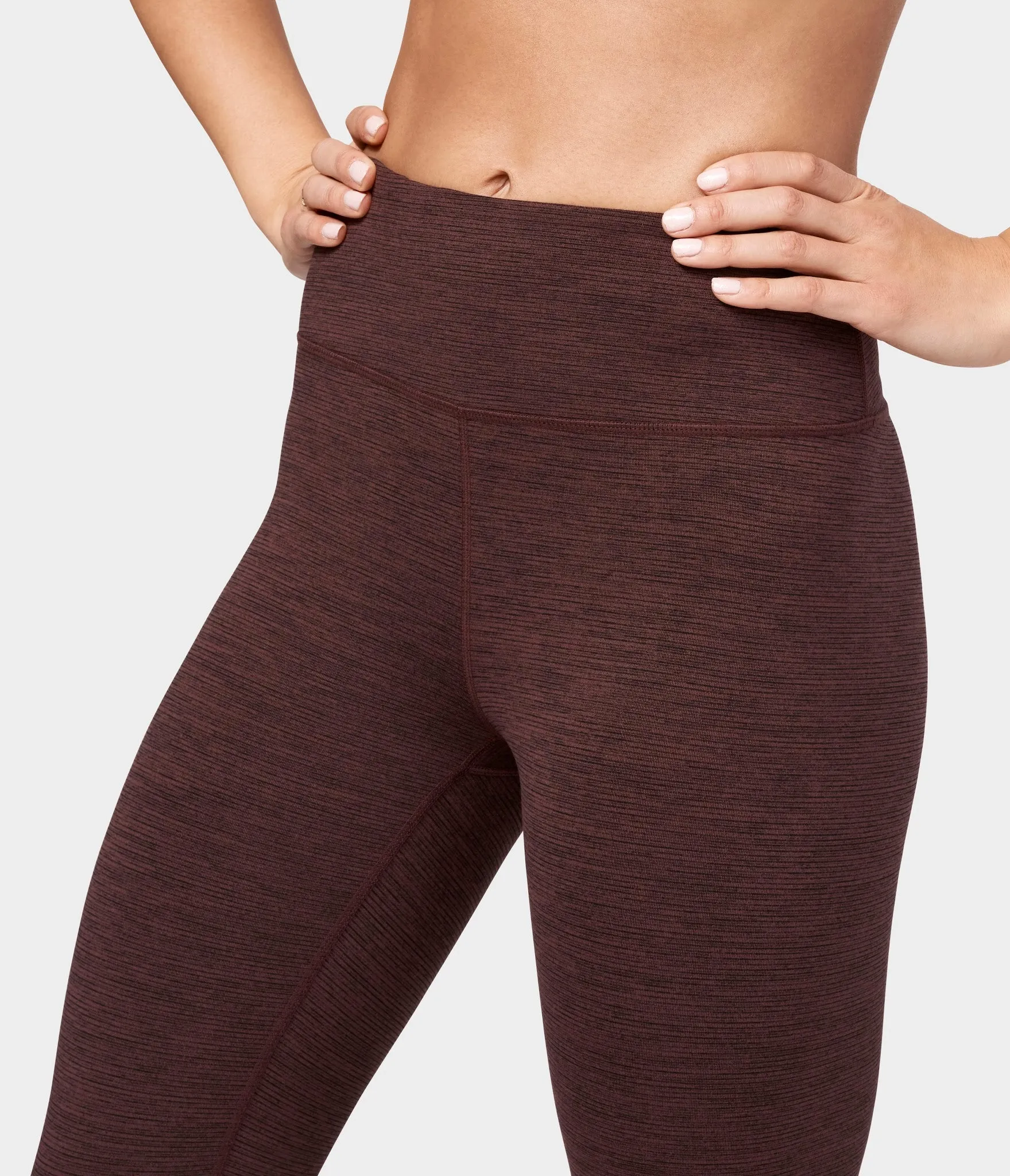 Manduka Apparel - Women's Essential Cropped Legging - Heather Fig