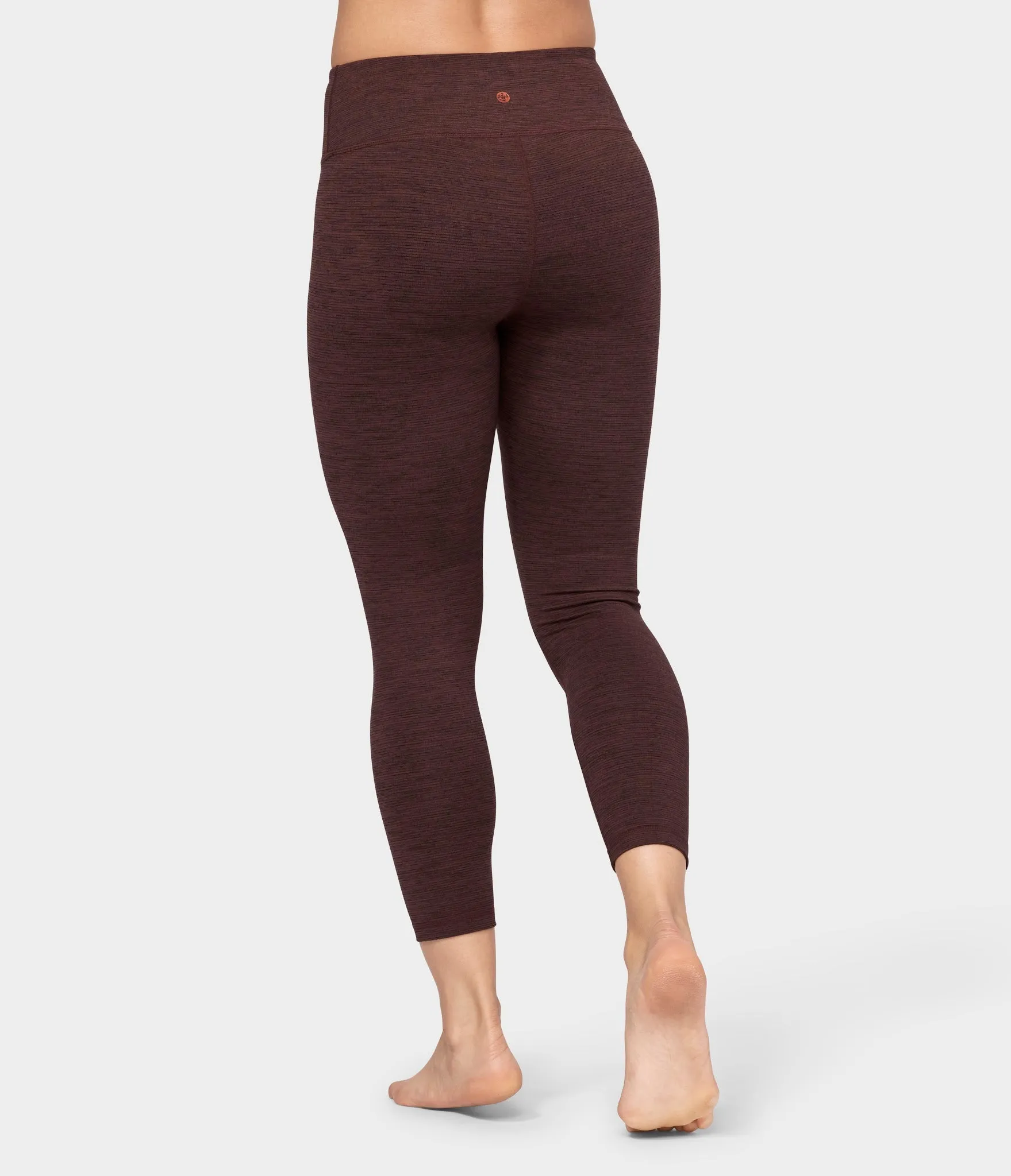 Manduka Apparel - Women's Essential Cropped Legging - Heather Fig