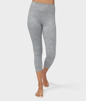 Manduka Apparel - Women's Essential Cropped Legging - Stone Melange