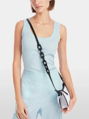 Marc Cain Soft Sky Blue Sleeveless top in cotton rib