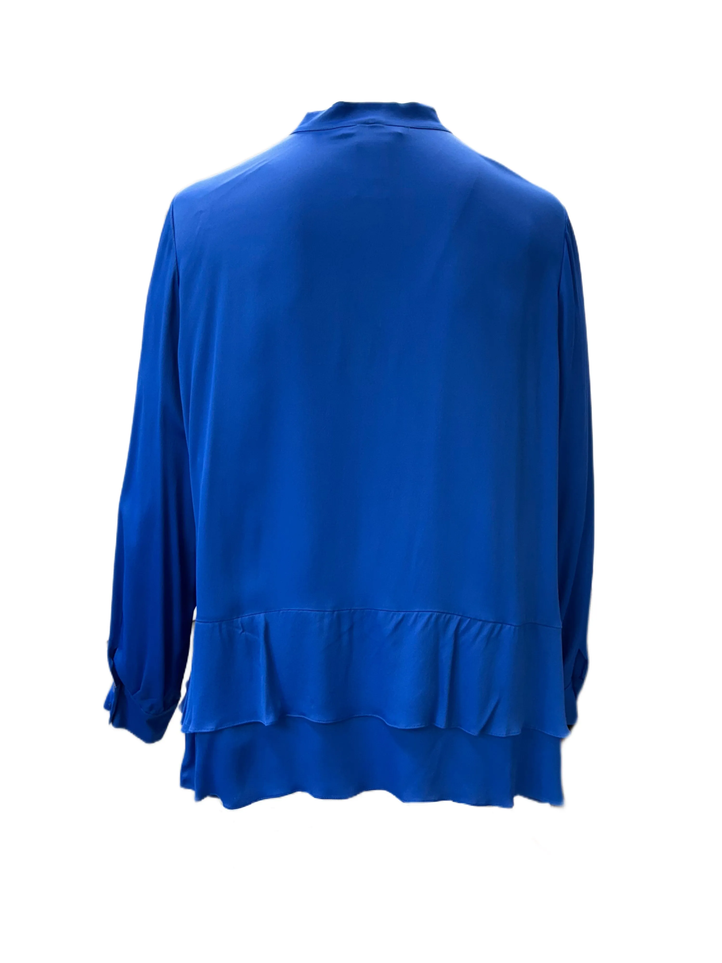 Marina Rinaldi Women's Blue Fiji Pullover Blouse NWT