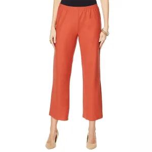 MarlaWynne WynneLayers Women's Straight Cropped Crepe Pants