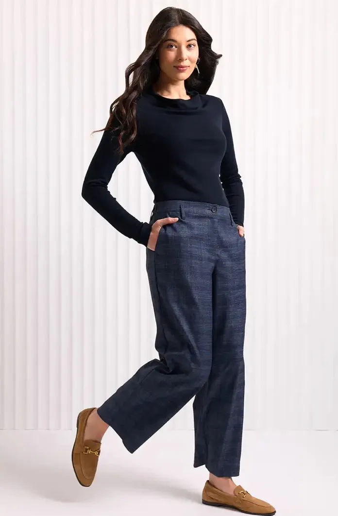 MATCH MAKER PANT - DARK BLUE CHECK