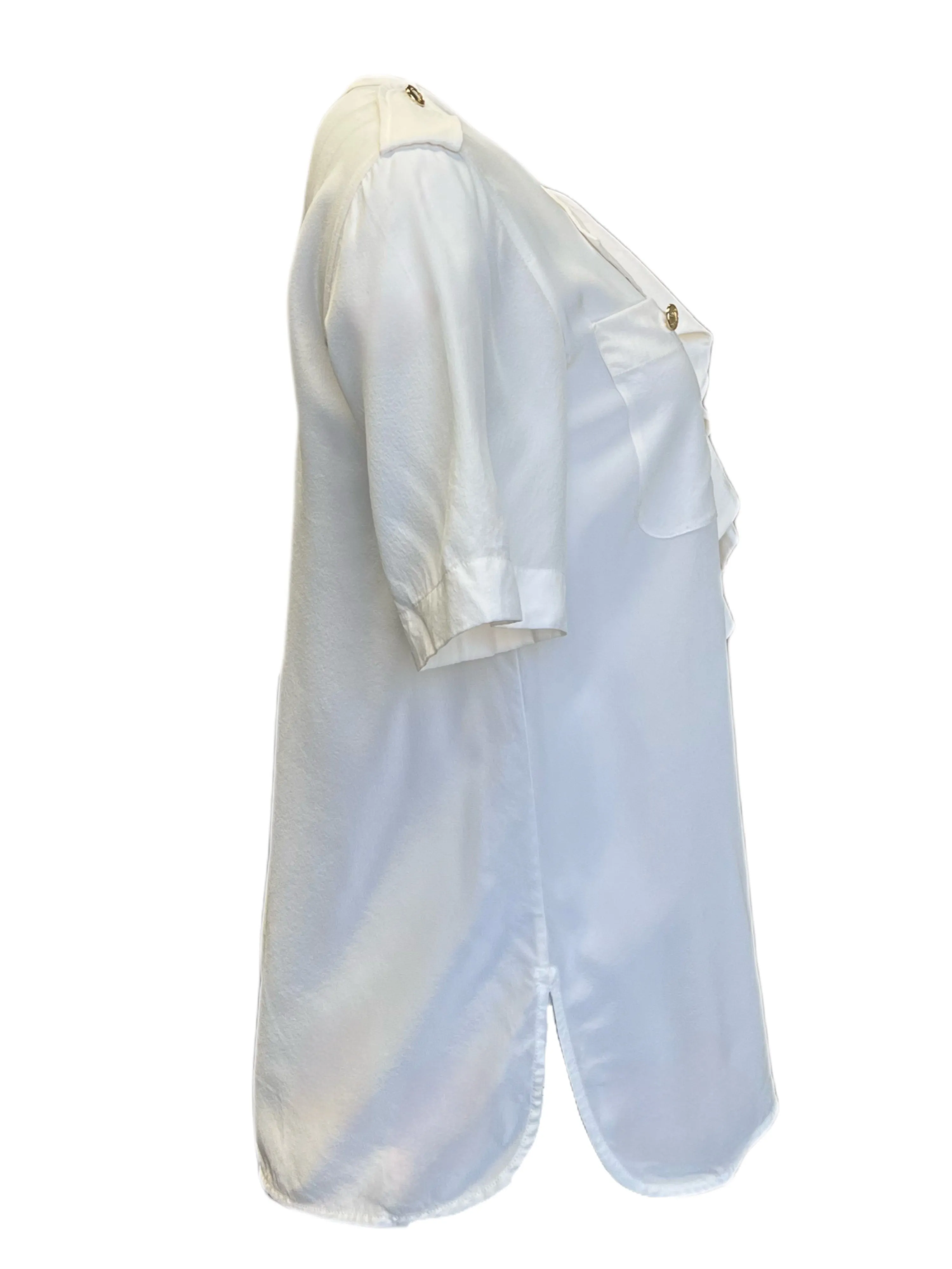 Max Mara Women's Silk Caravan Pullover Blouse Size 8 NWT