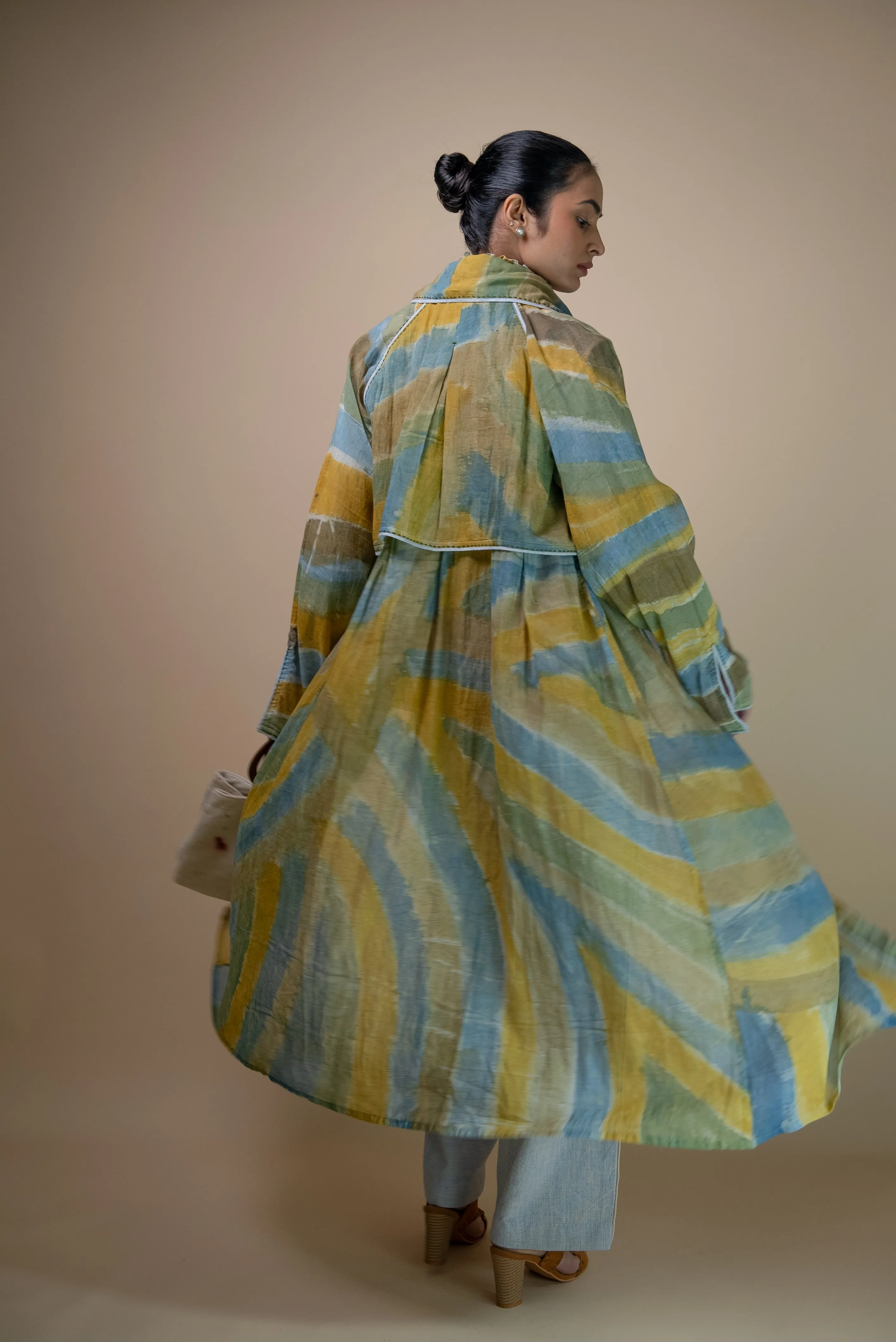 Meadows Unisex Hand Painted Trench