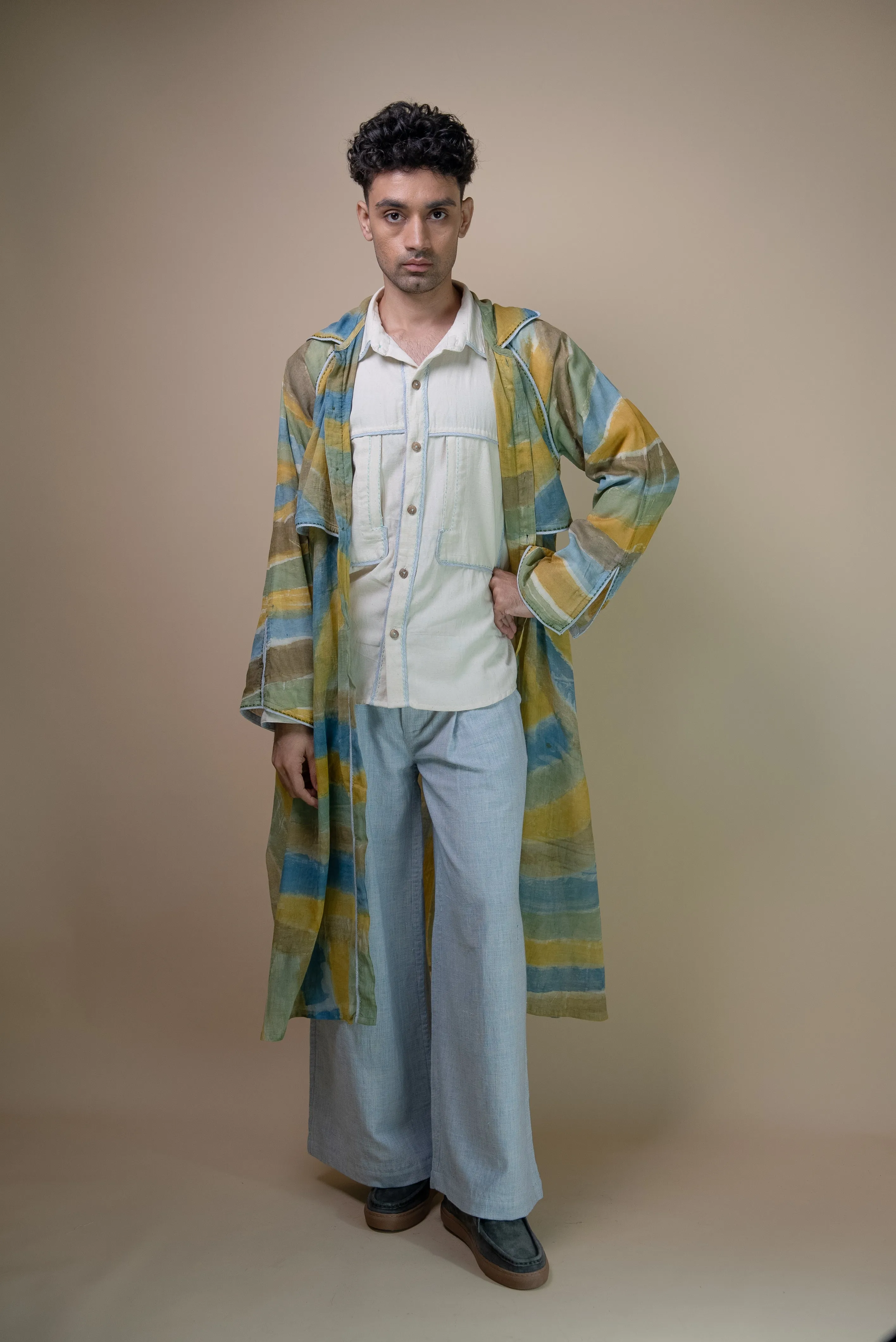 Meadows Unisex Hand Painted Trench