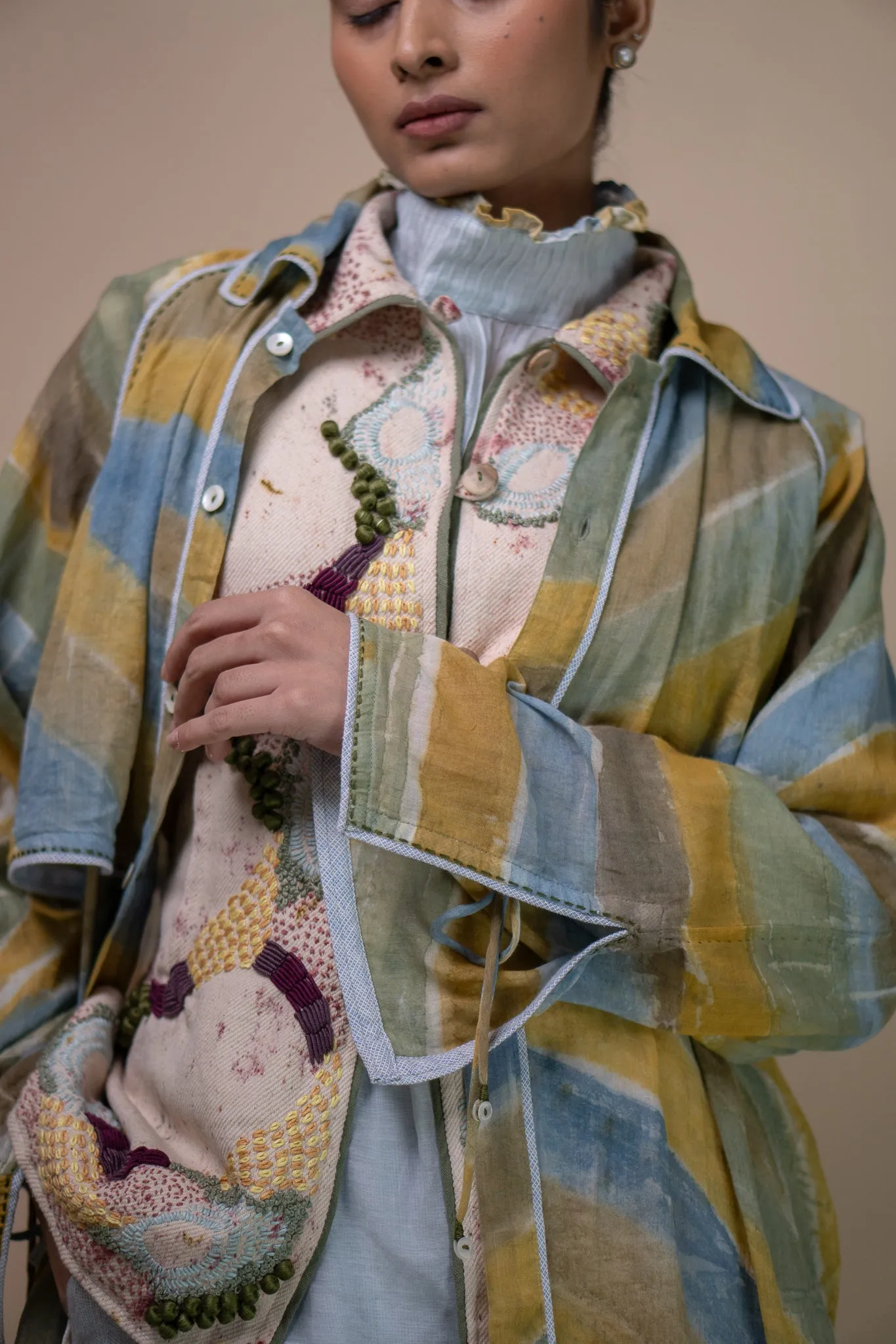 Meadows Unisex Hand Painted Trench