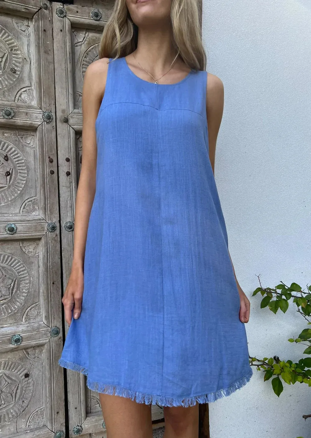 Misty Shift Dress -  Coastal Blue