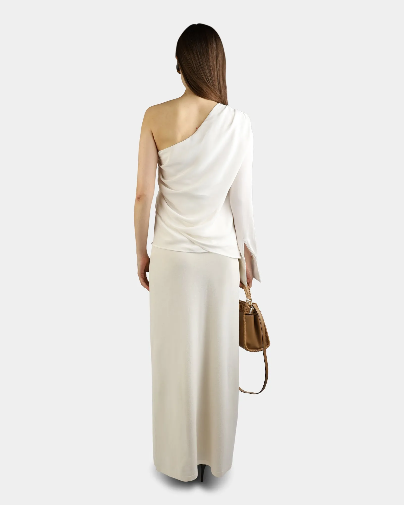 Moa One Shoulder Top White