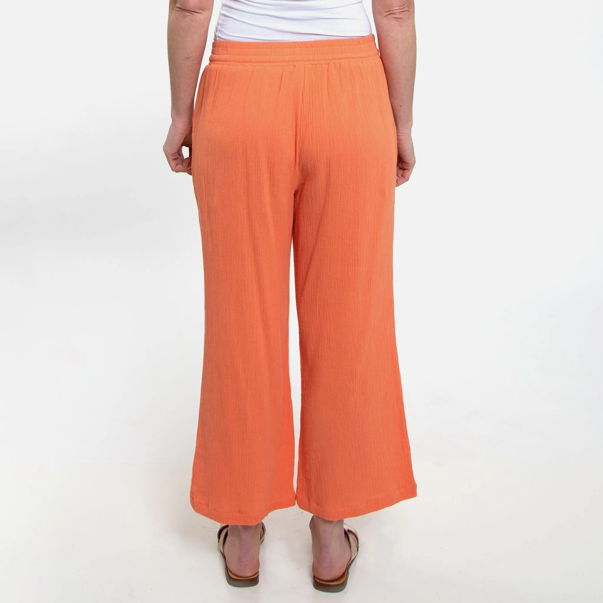 Monroe Gauze Wide Leg Cropped Pants