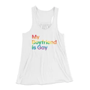 My Boyfriend Is Gay Women's Flowey Tank Top