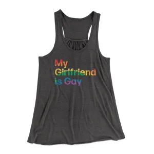 My Girlfriend Is Gay Women's Flowey Tank Top