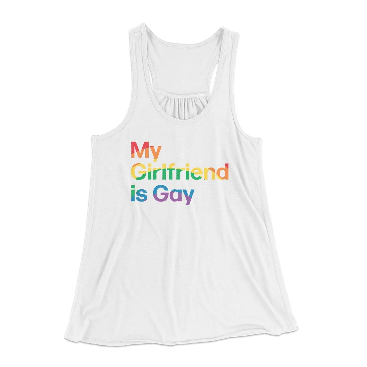 My Girlfriend Is Gay Women's Flowey Tank Top
