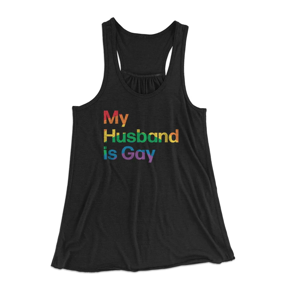 My Husband Is Gay Women's Flowey Tank Top
