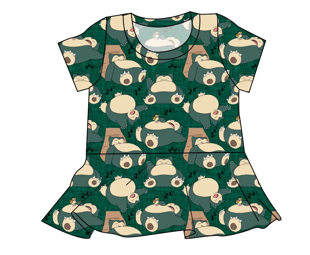 Nap Time Ladies' Peplum Top