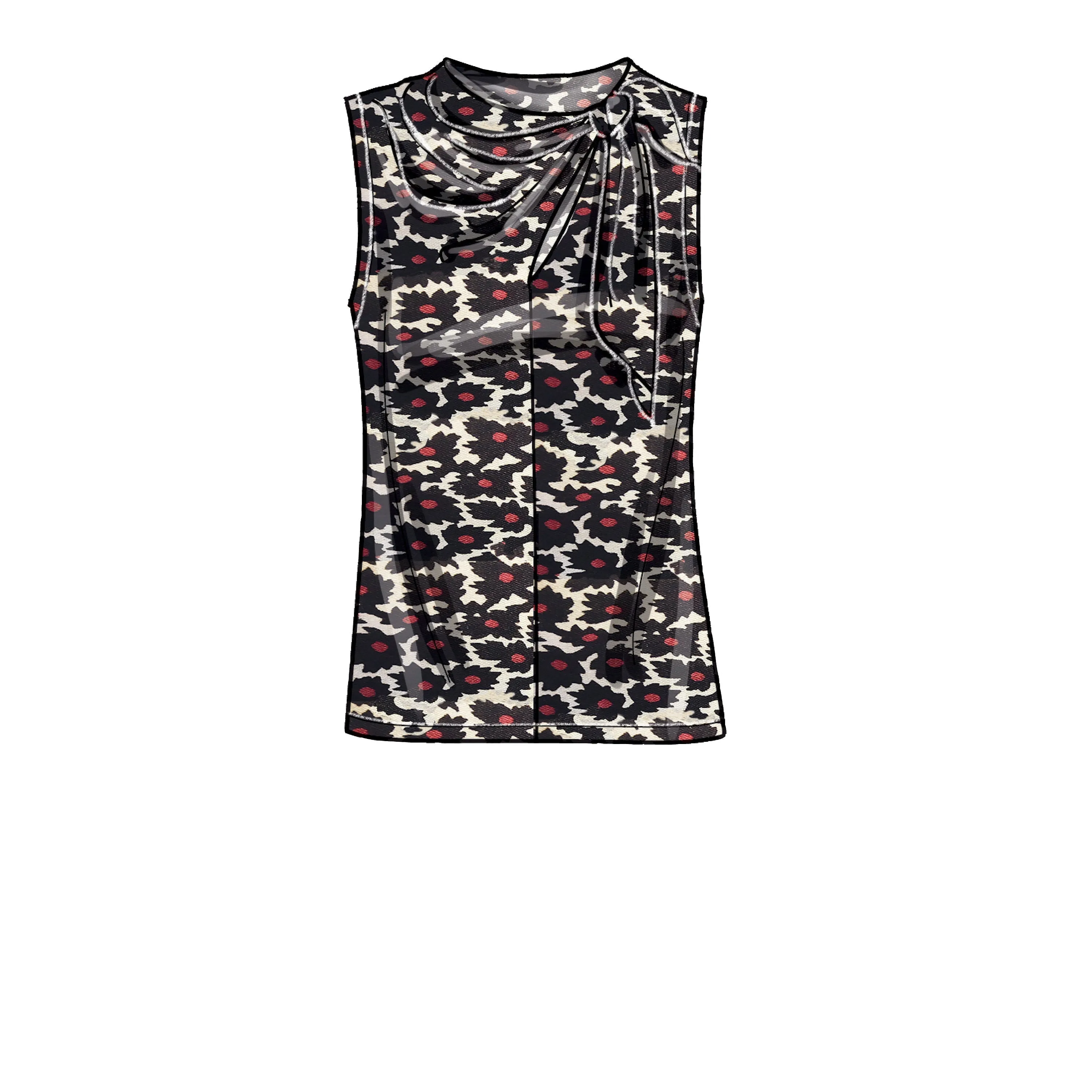 Newlook Pattern N6685 Misses' Sleeveless Or Long-sleeved Tops