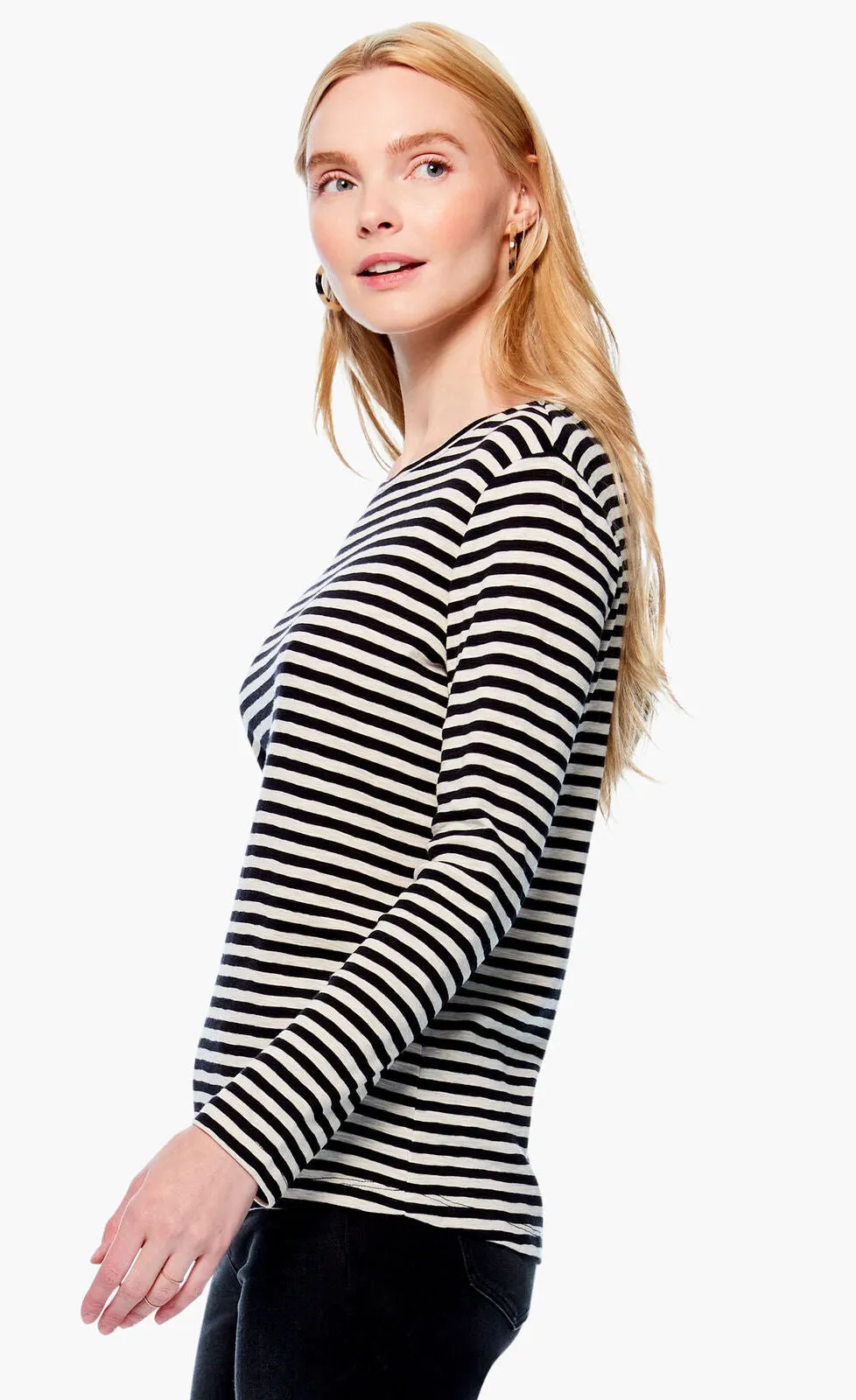 Nic Zoe Saturday Stripe Top