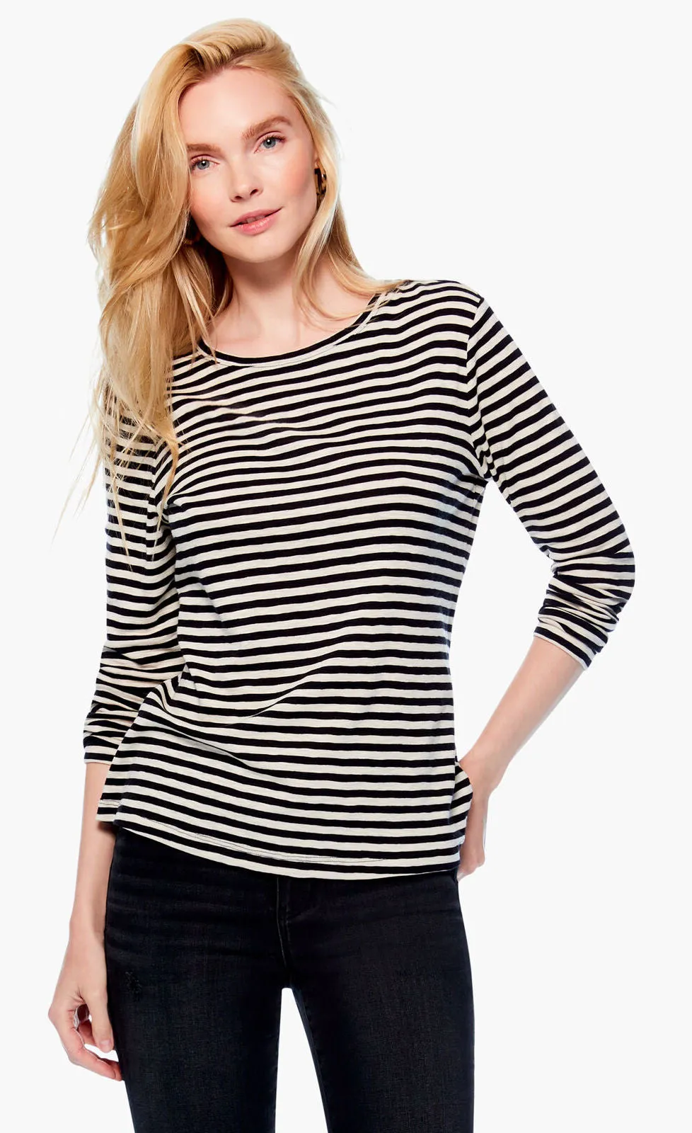 Nic Zoe Saturday Stripe Top