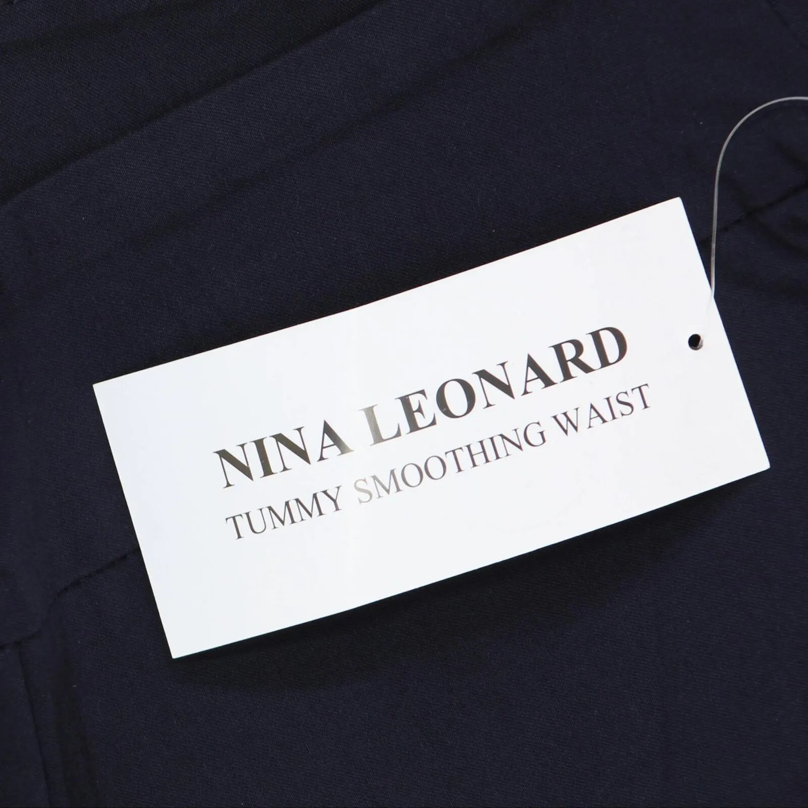 Nina Leonard Womens Pull-On Scallop-Hem Cropped Pants 660168 Navy Blue S
