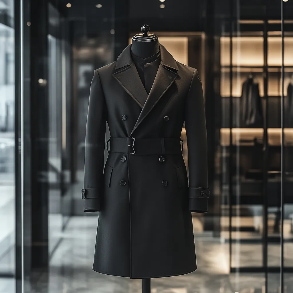 NOIR BUSINESS TRENCH COAT