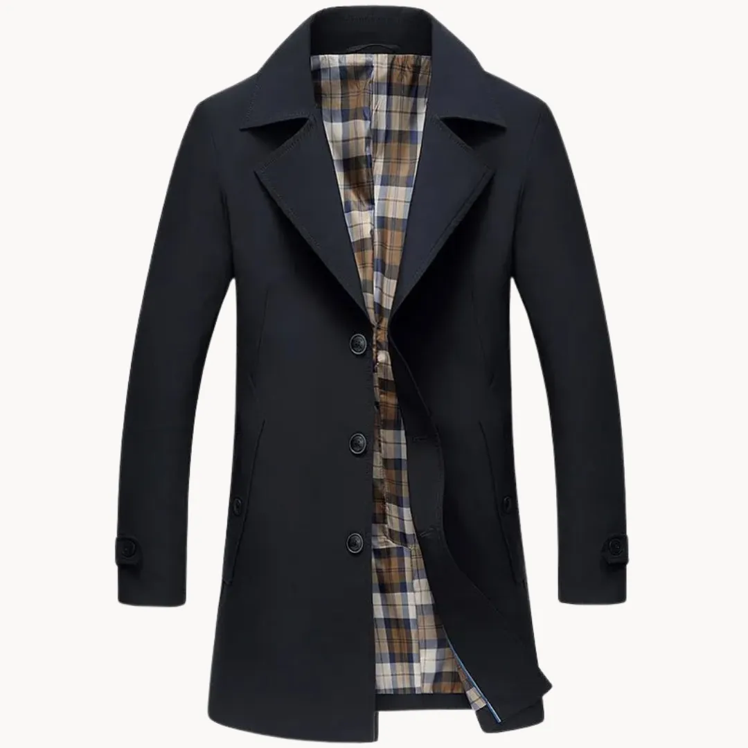 Nomad - durable windproof men's trench coat with design