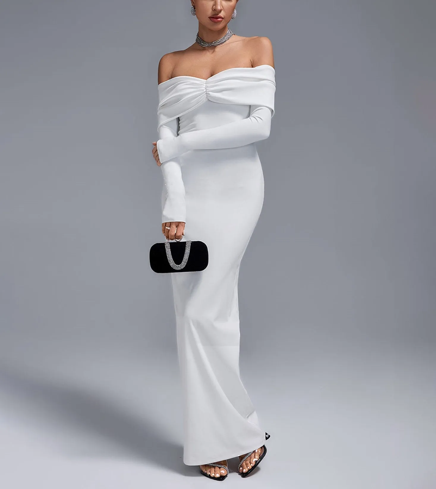 Off The Shoulder Maxi Dress