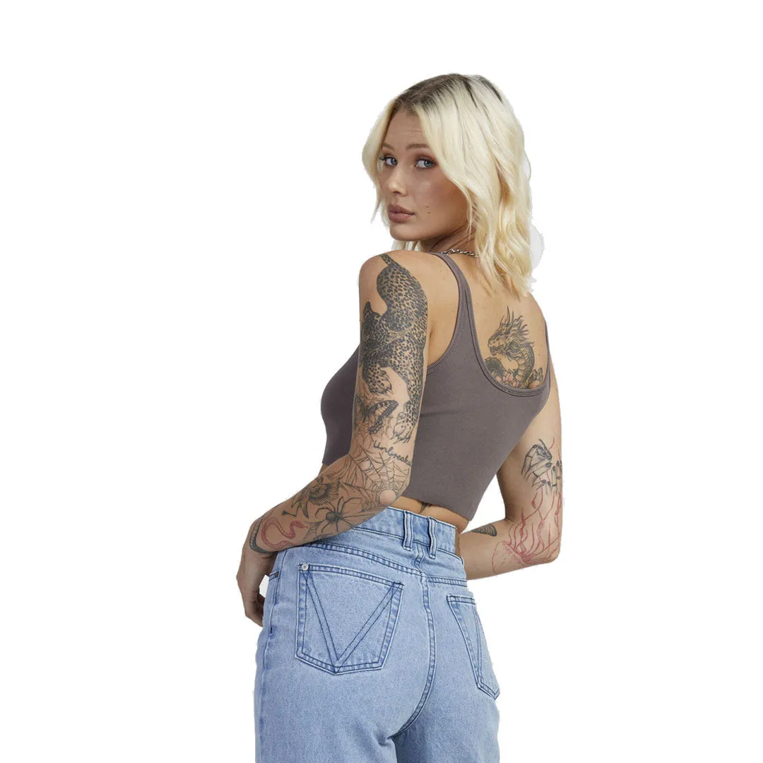Old Rvca Cropped Tank Shirt