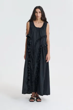 OPAL | DRESS RECYCLED FAILLE BLACK